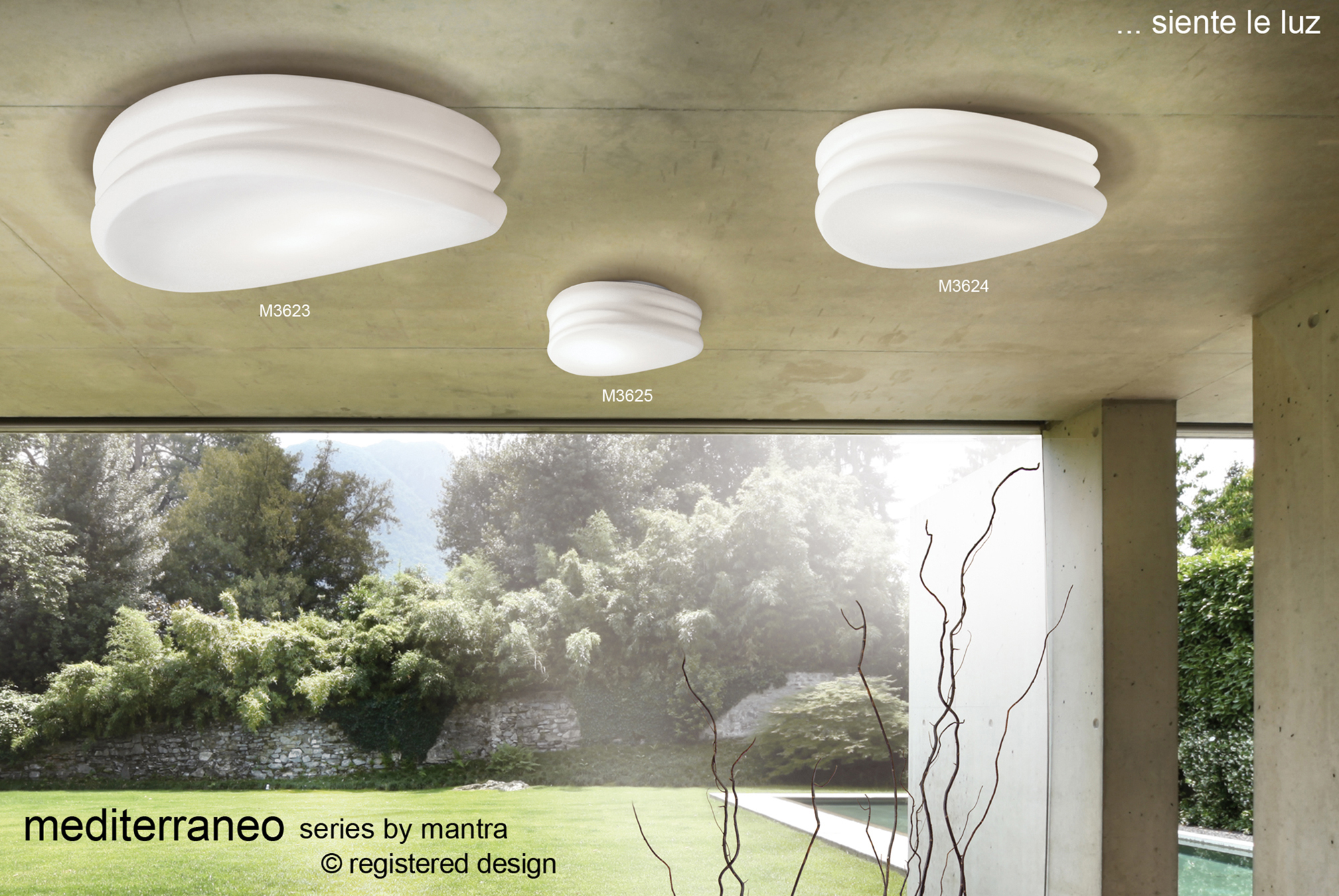 Mediterraneo Ceiling Lights Mantra Flush Fittings